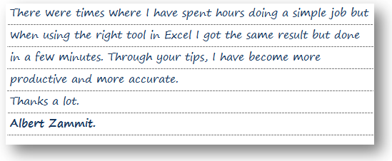 albert testimonial