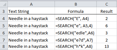 FIND Function example