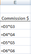 Excel Absolute References
