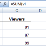 Excel Named Range Example