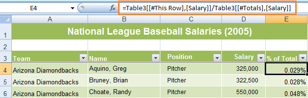 Tables5.0 Excel Table Insert Formula