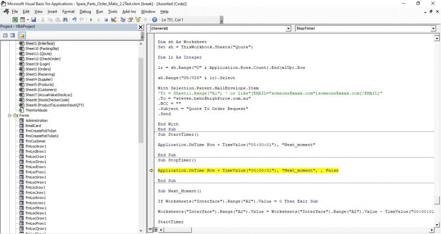 vba ontime vba ontime