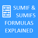 sumif and sumifs formulas