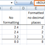 Excel ROUND options
