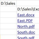 Create Hyperlinked List of Files in Subfolders