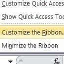 Customize the Ribbon in Excel