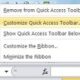 Customize the QAT (Quick Access Toolbar) in Excel