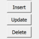 Excel forms, insert, update, delete data