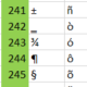 ALT codes for symbols and characters