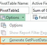 GETPIVOTDATA Function for Power Pivot