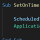 scheduling macros in excel with application ontime