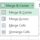 find and unmerge merged cells using vba