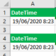 Extract Date and Time from DateTime Value