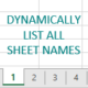 dynamically list excel sheet names