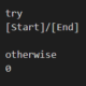 try otherwise power query iferror