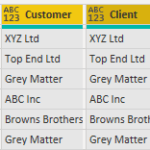 combine files with different column names in power query