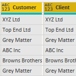 combine files with different column names in power query