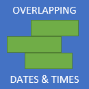 identify overlapping dates and times in excel