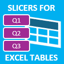 Slicers for Excel Tables