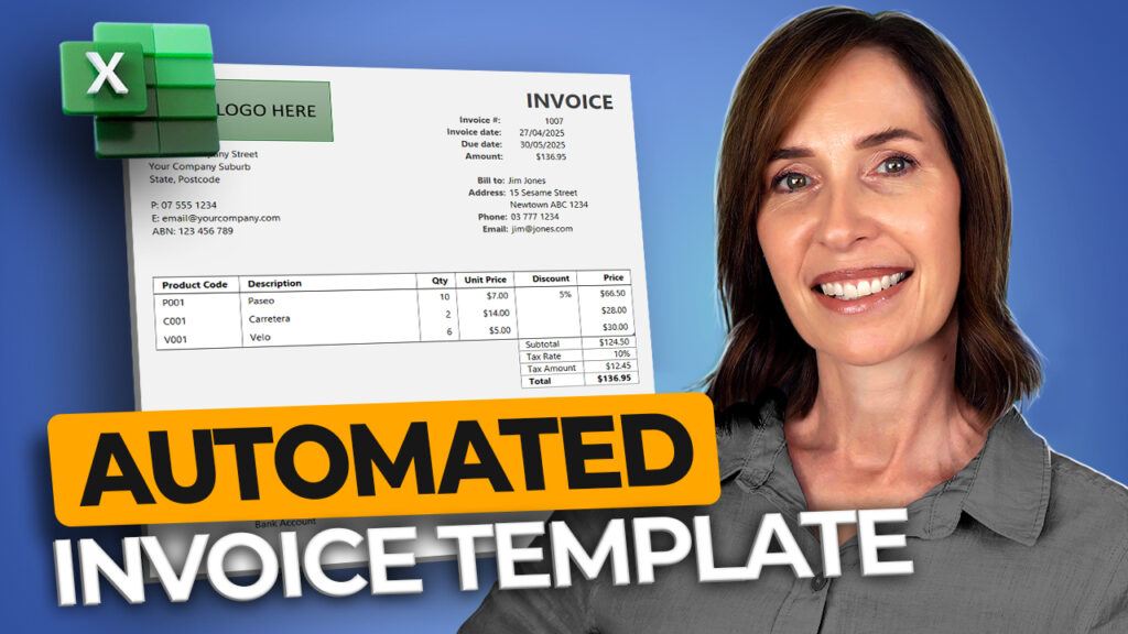 Excel Automated Invoice Template