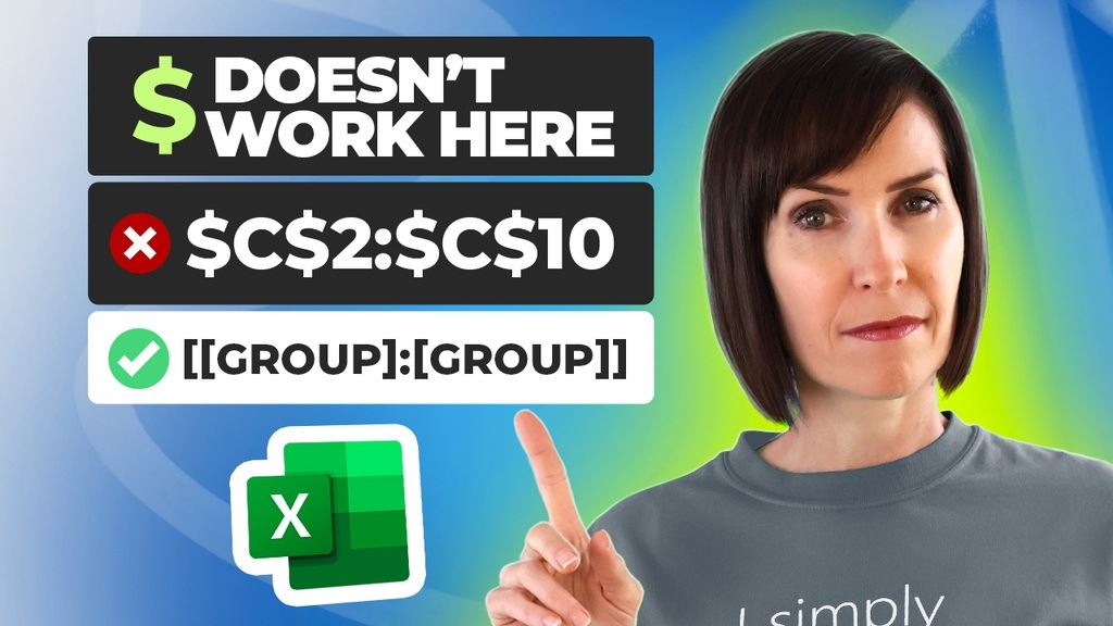 Excel Tables Absolute Structured References
