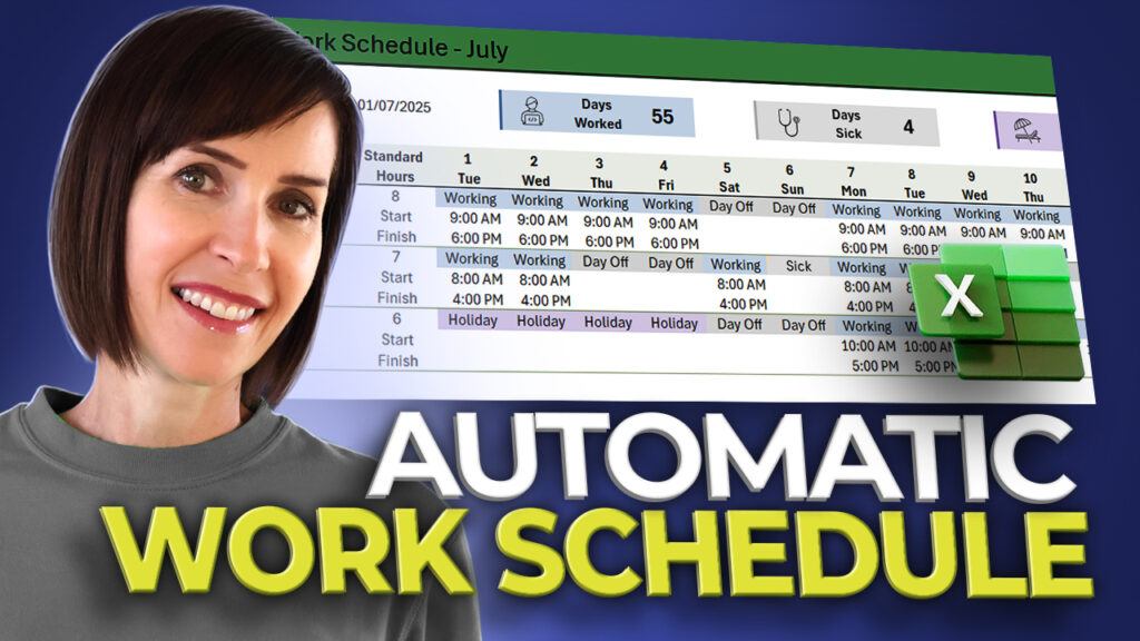 Automated Work Schedule in Excel