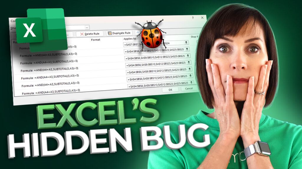 Stop Excel Conditional Formatting Rules Duplicating and Fragmenting